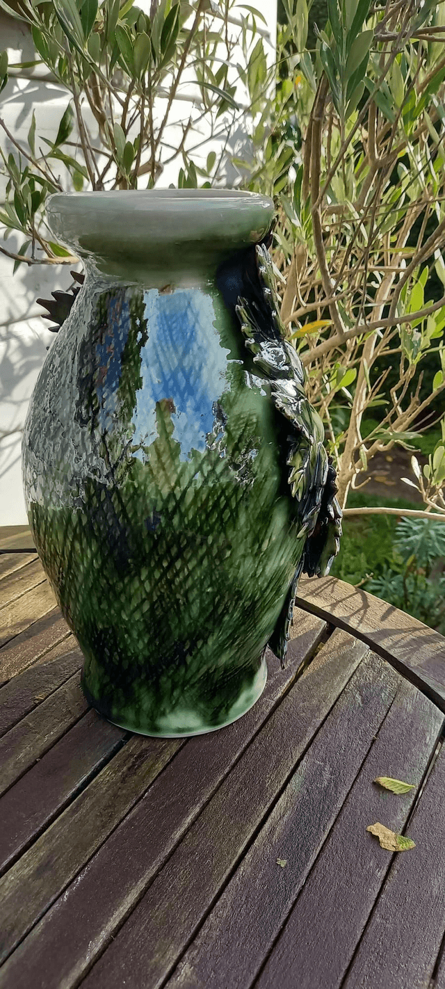 Green Man Vase